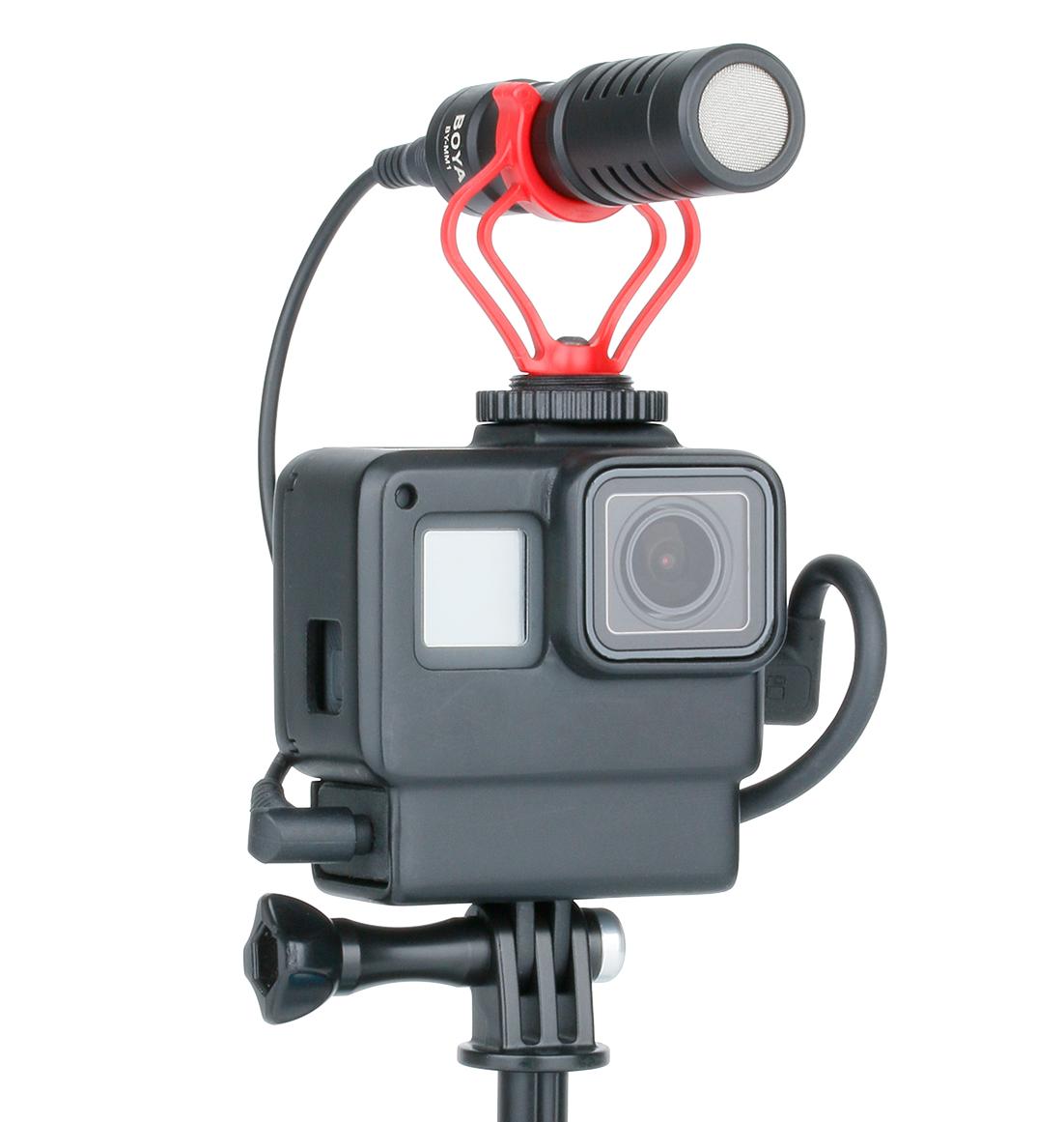 Рамка с отсеком адаптера и креплением микрофона для GoPro 7/6/5 Black Ulanzi