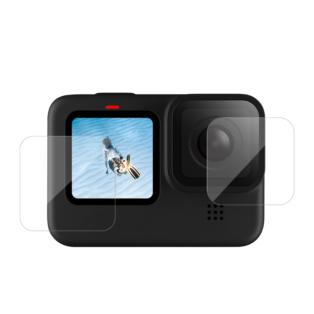 Защитная пленка на экран и линзу для GoPro Hero 10/9 Black Telesin